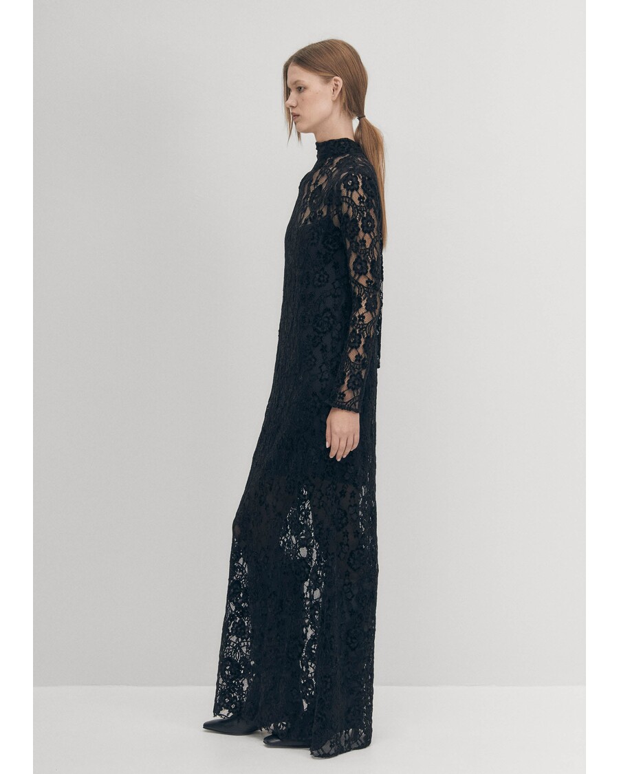 Alohas Tiban Lace Black Dress