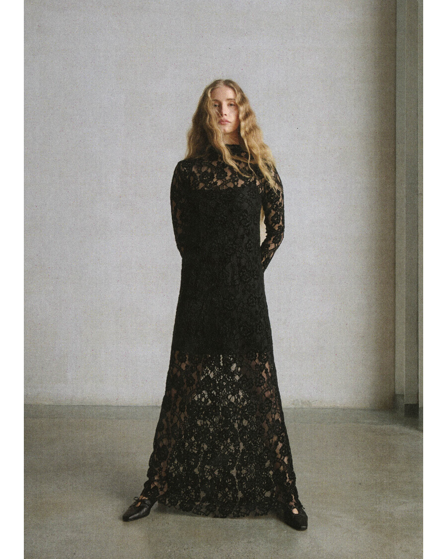 Alohas Tiban Lace Black Dress