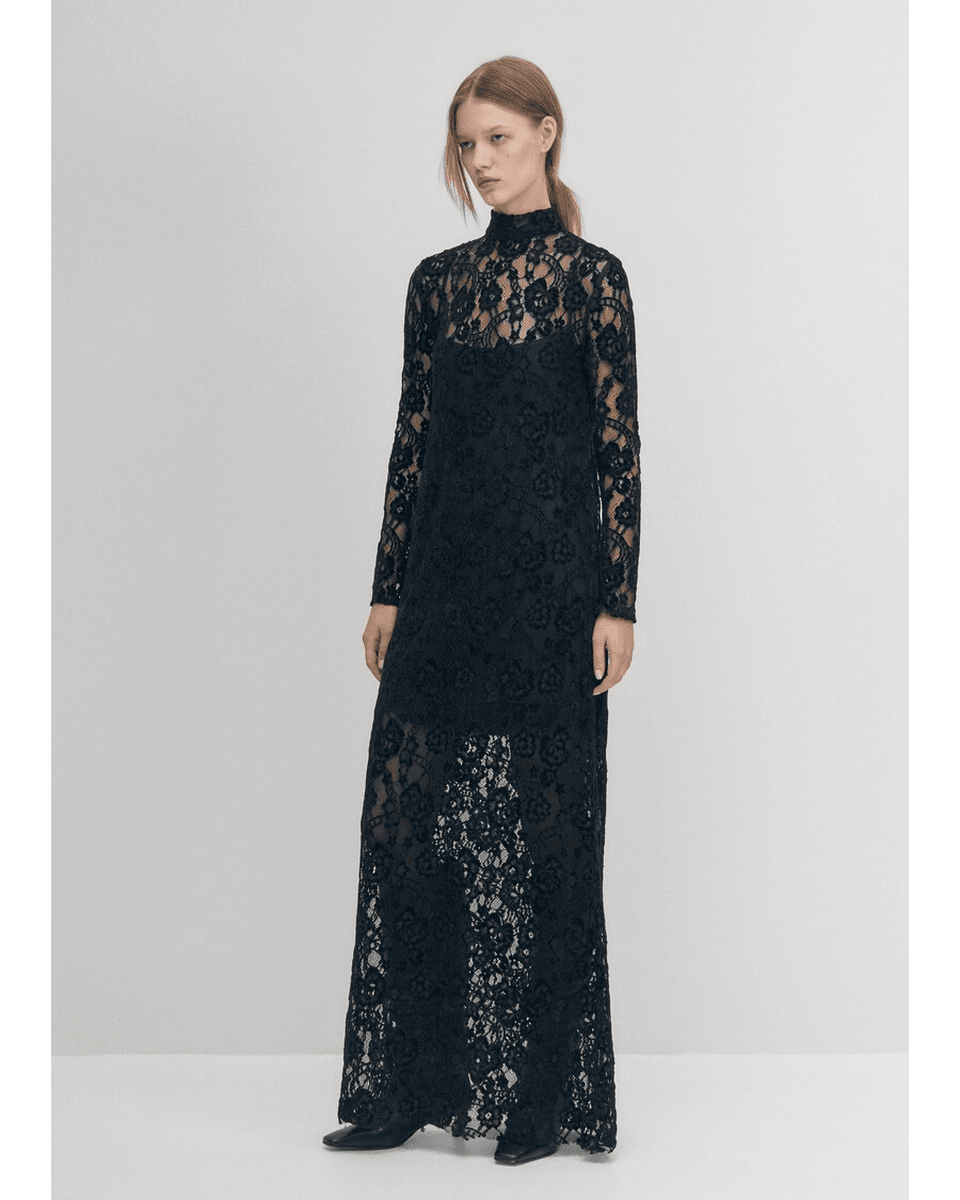 Alohas Tiban Lace Black Dress