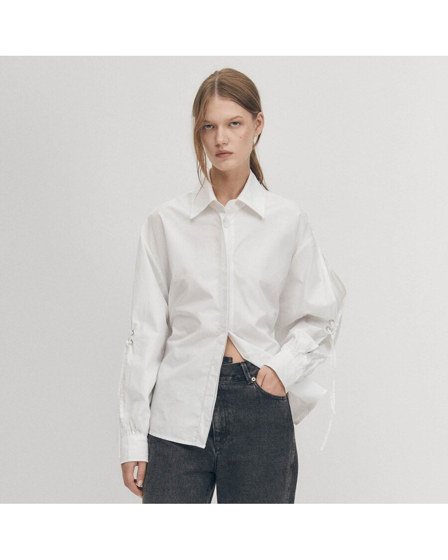 λευκό πουκάμισο Alohas Sugar