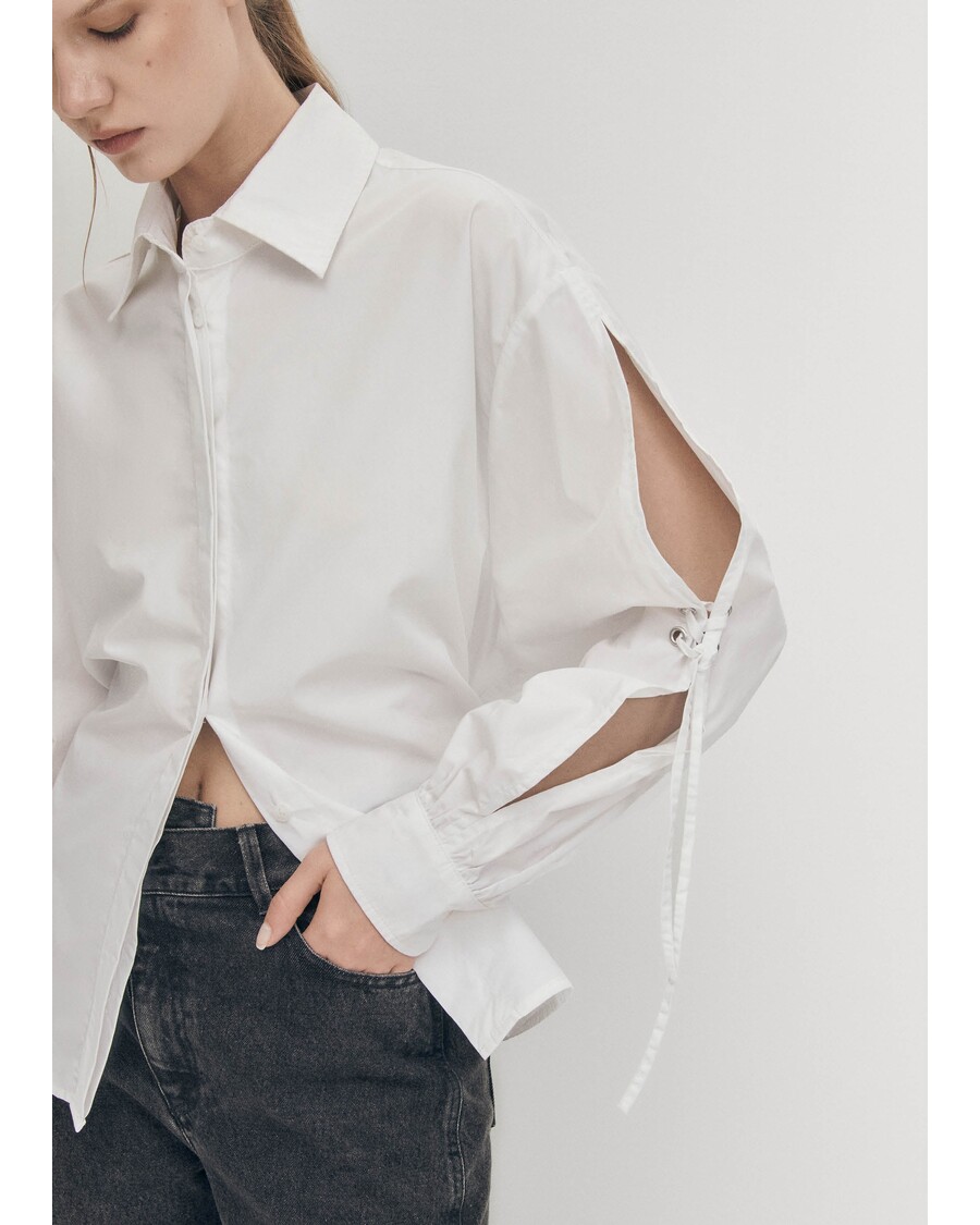 λευκό πουκάμισο Alohas Sugar