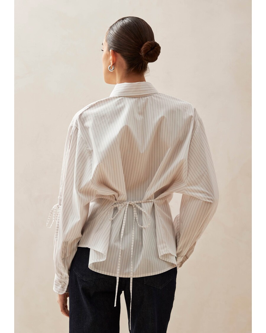 Alohas Sugar Red Thin Stripes Shirt