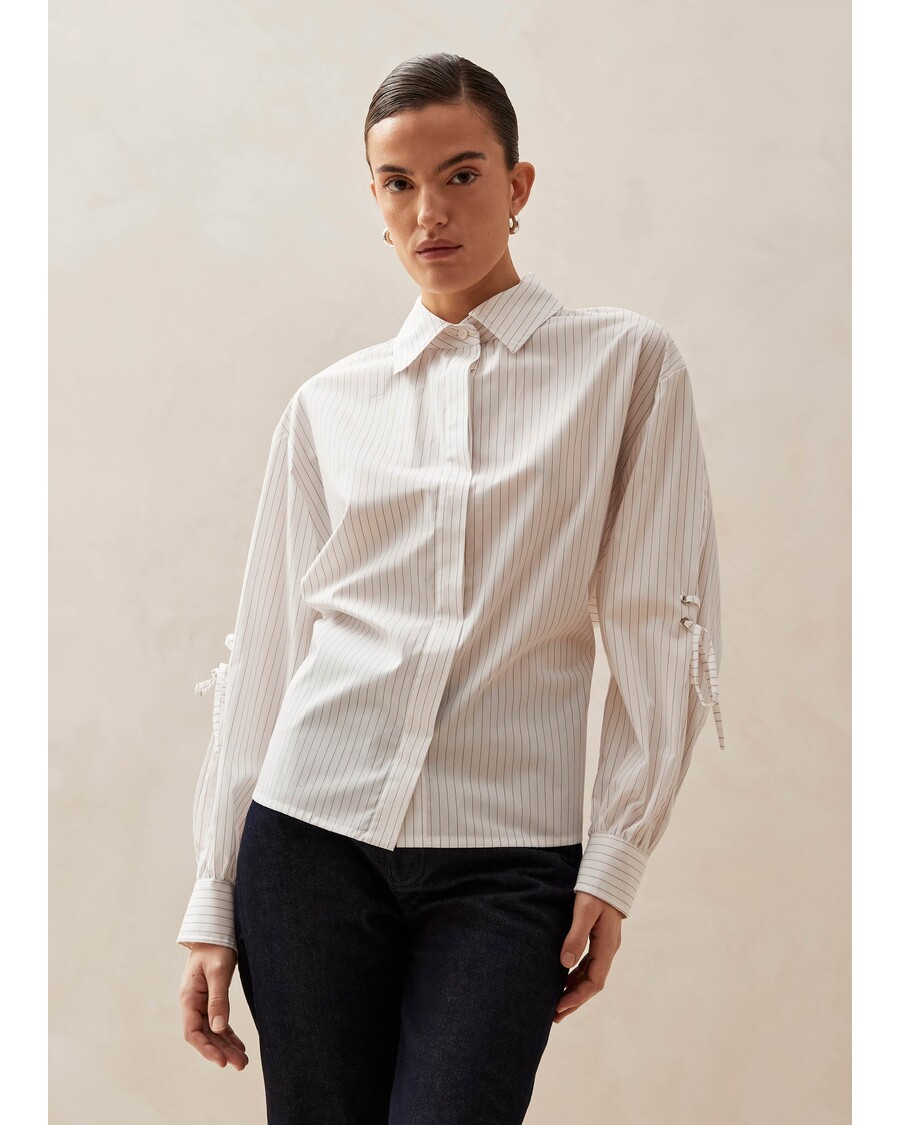 Alohas Sugar Red Thin Stripes Shirt