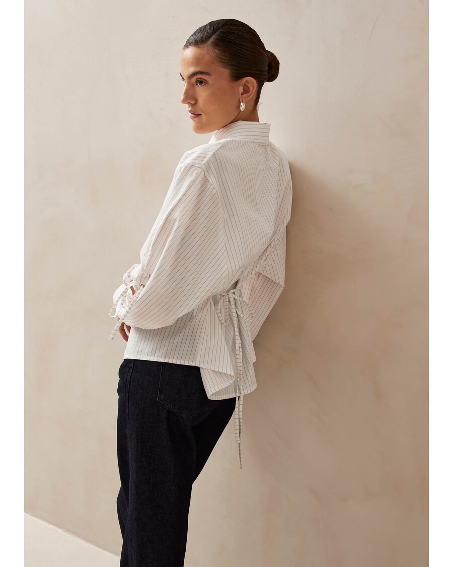 Alohas Sugar Red Thin Stripes Shirt