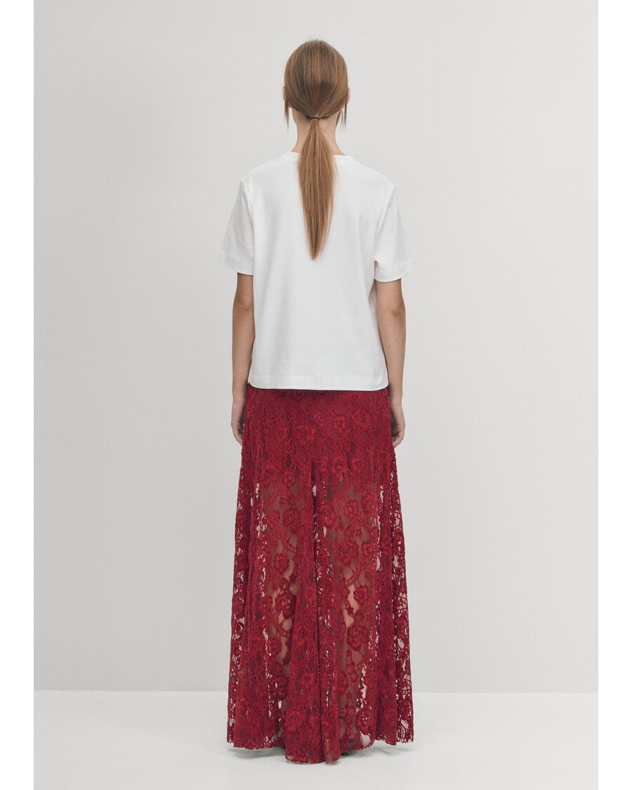 Alohas Bundi Lace Wine Skirt
