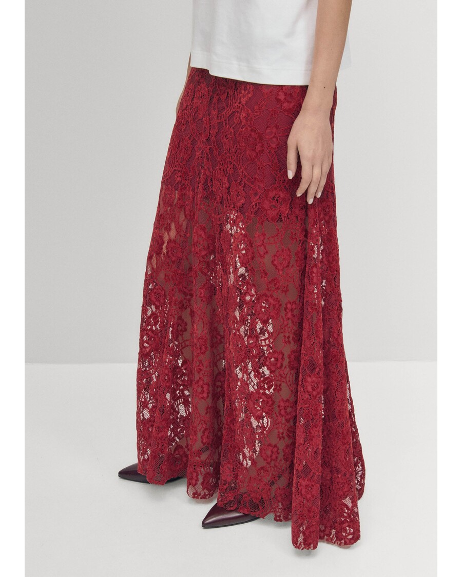 Alohas Bundi Lace Wine Skirt