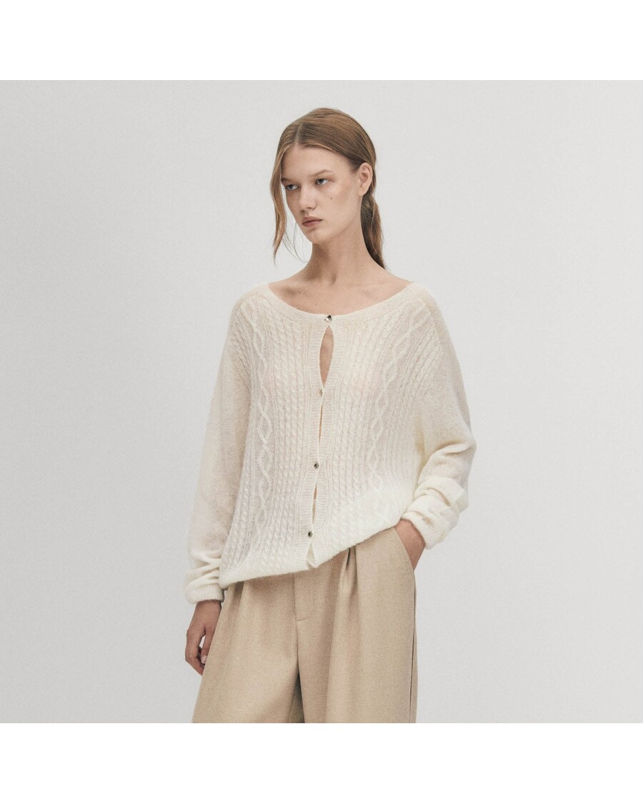 Alohas Corden Cream Cardigan