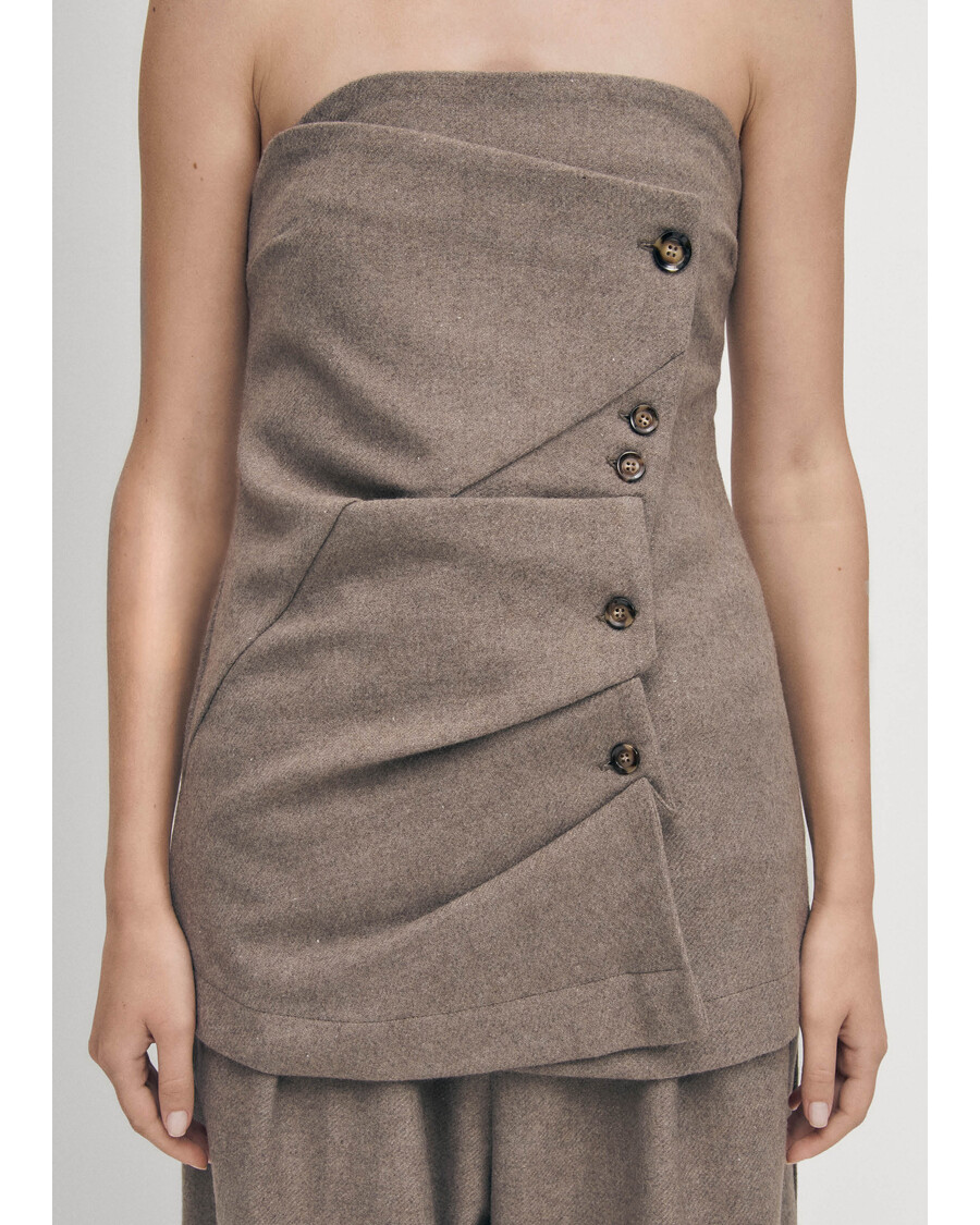 Alohas Moon Taupe Top