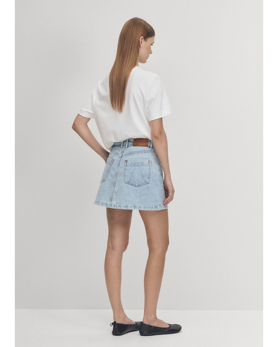 Alohas Boston Blue Denim Skirt