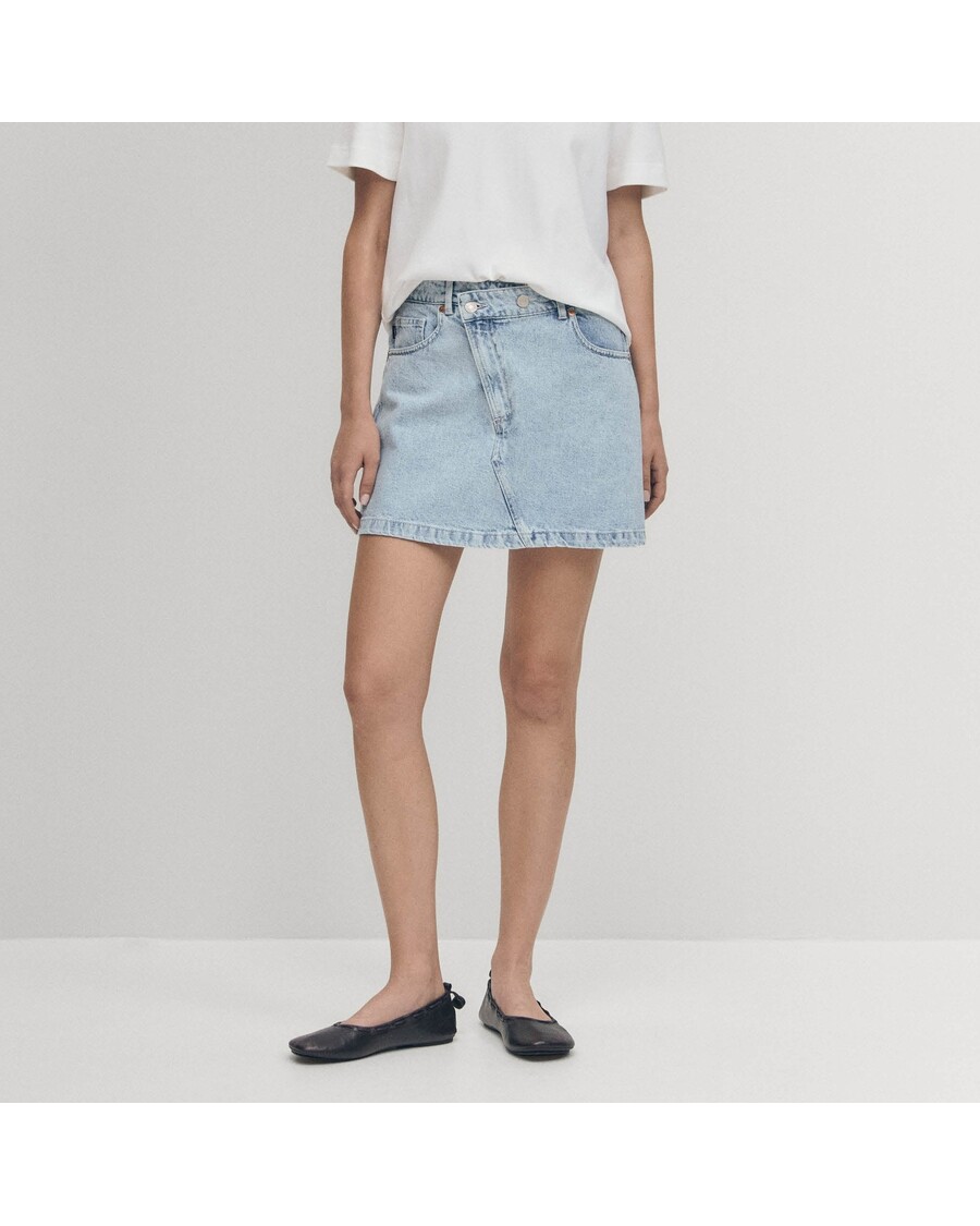 Alohas Boston Blue Denim Skirt