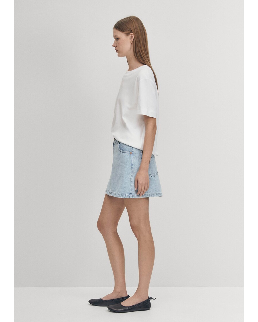 Alohas Boston Blue Denim Skirt