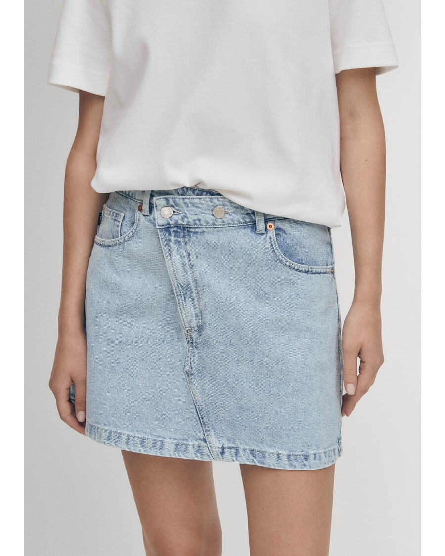 Alohas Boston Blue Denim Skirt