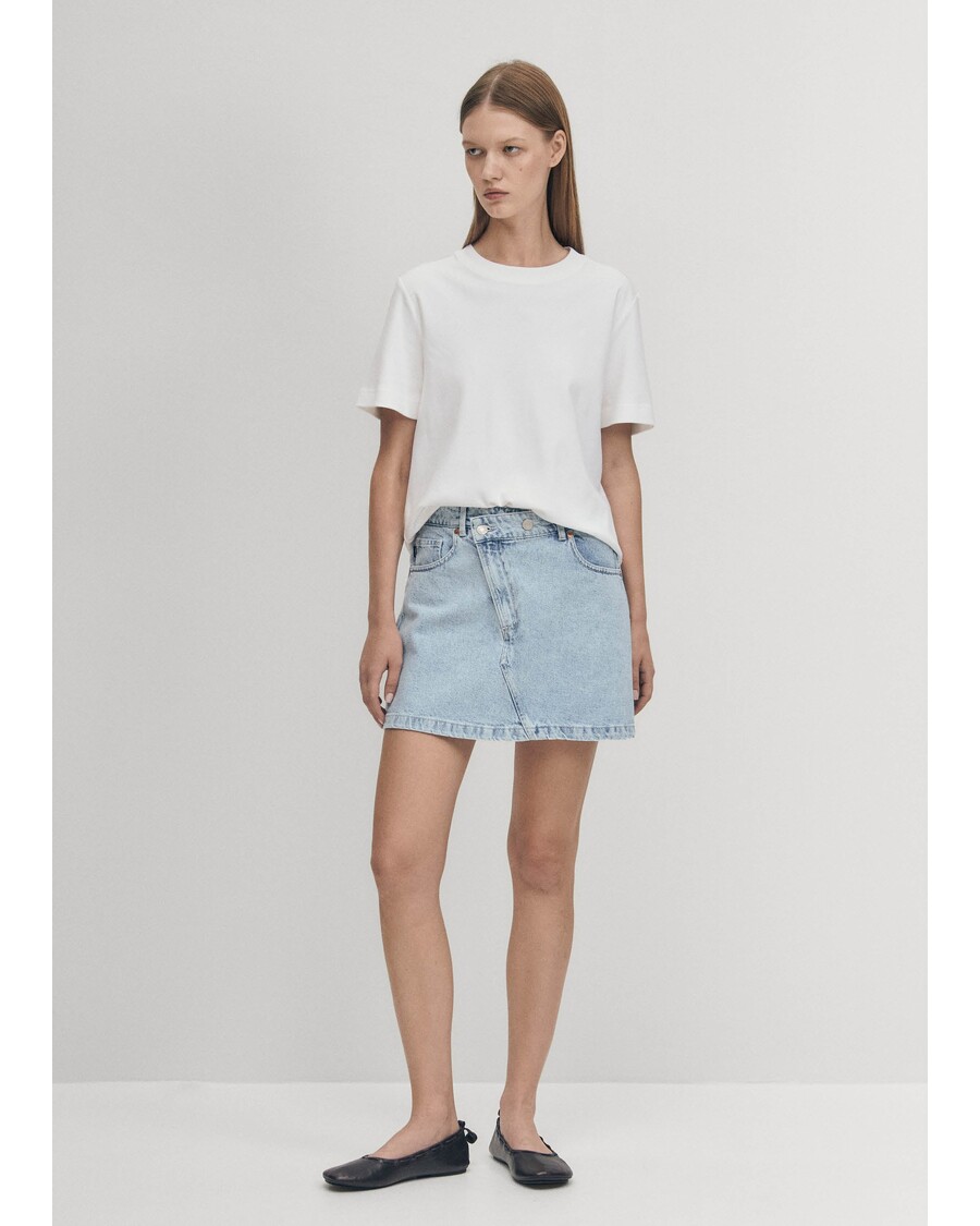 Alohas Boston Blue Denim Skirt