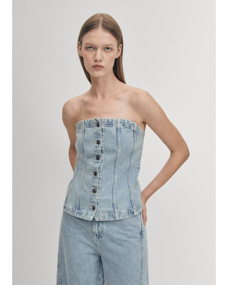 Alohas Troyes Blue Denim Tank
