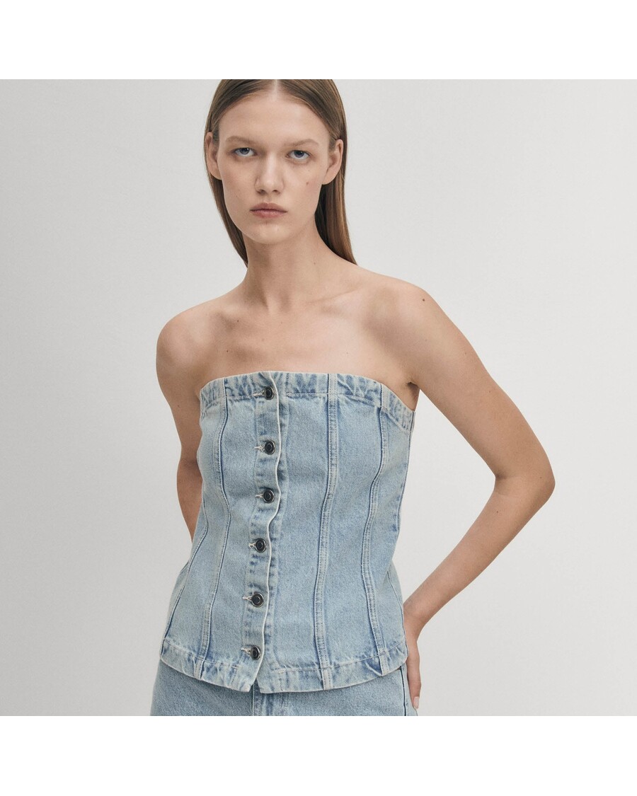 Alohas Troyes Blue Denim Tank