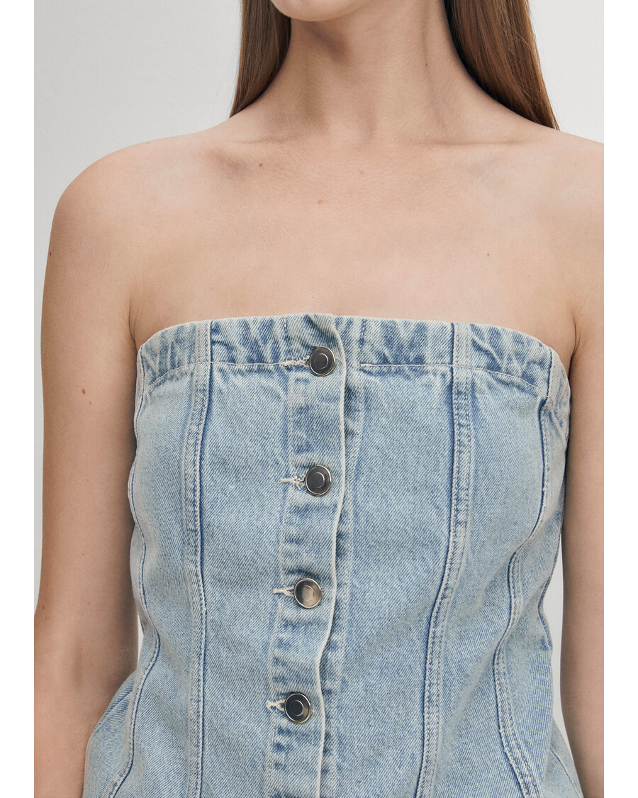 Alohas Troyes Blue Denim Tank