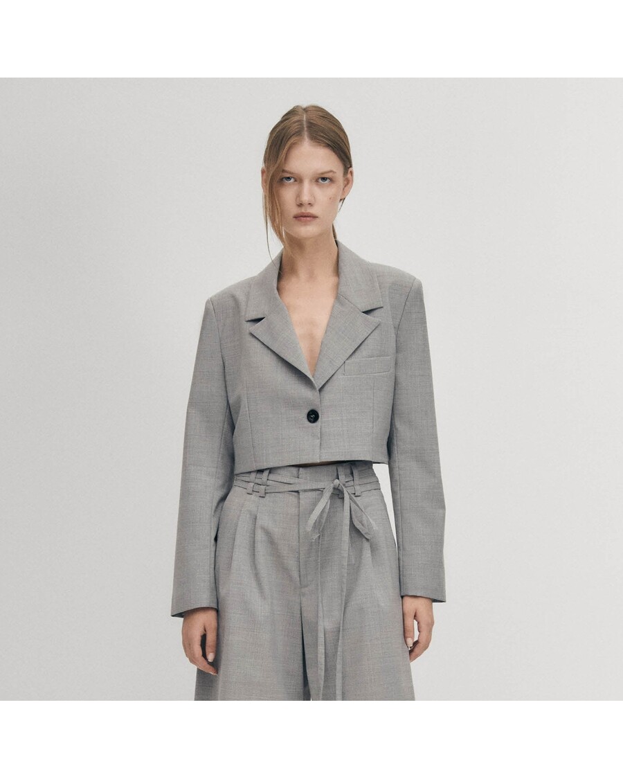 الوهاس جيجي سترة رمادية