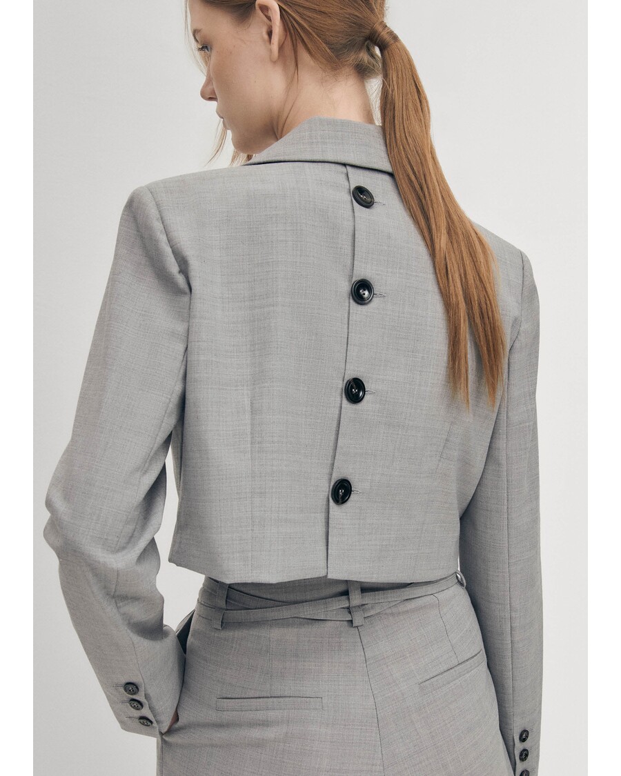 الوهاس جيجي سترة رمادية