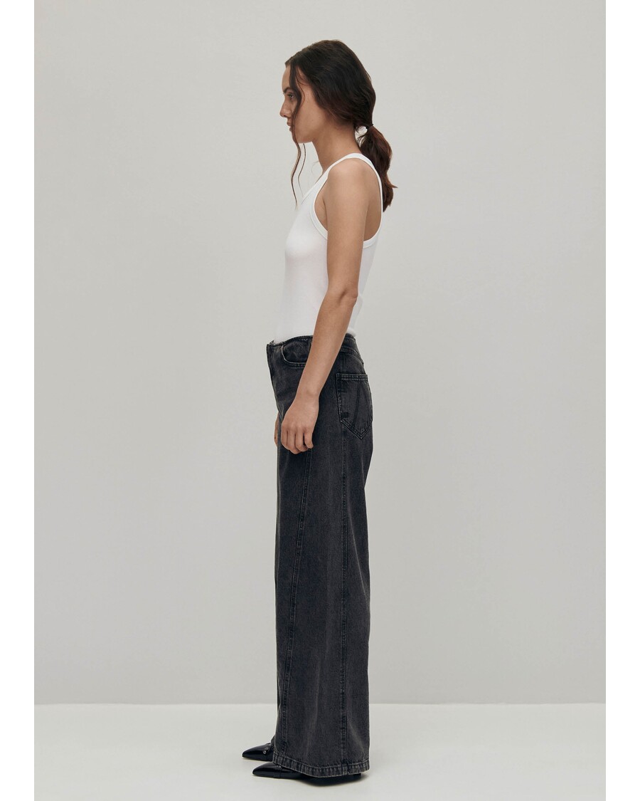 מכנסי ג'ינס שחורים של Alohas Magda