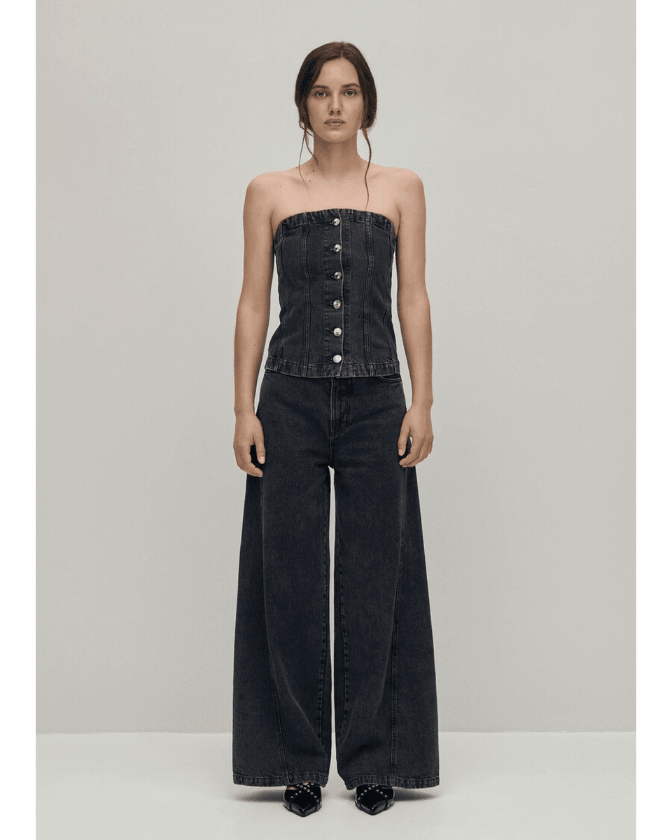 Alohas Troyes Crni Teksas Top