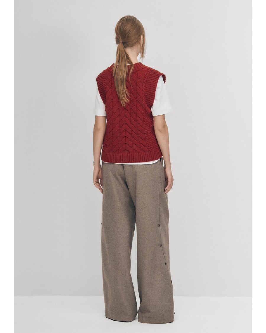 Alohas Cosy Red Tricot Vest