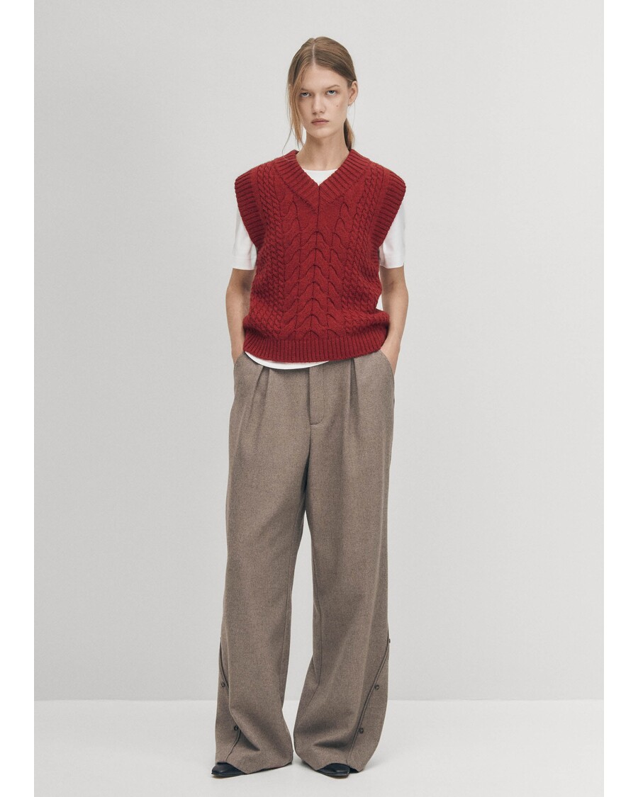 Alohas Cosy Red Tricot Vest