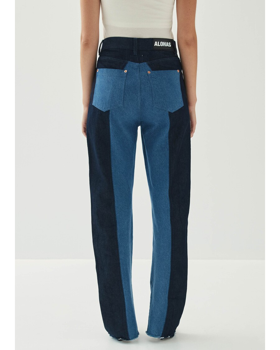 Alohas Kansas Bicolor Indigo Denim Trousers
