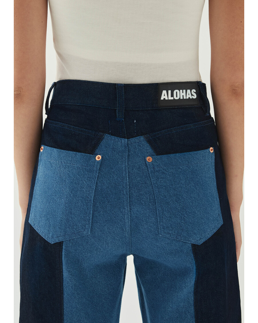 Alohas Kansas Bicolor Indigo Denim Trousers