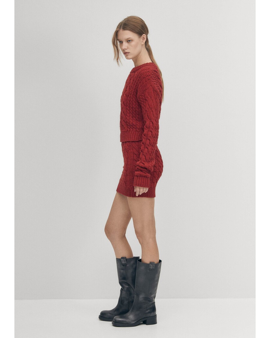 Alohas Blossom Red Tricot Sweater