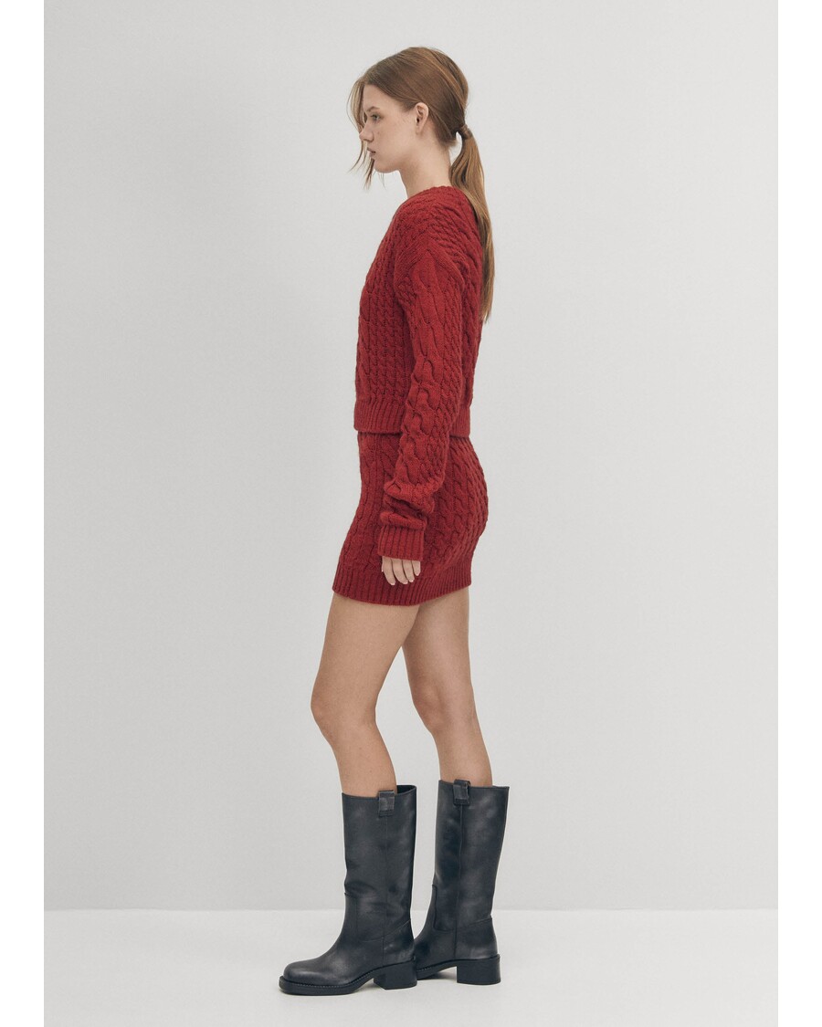 Alohas Blake Red Tricot Skirt