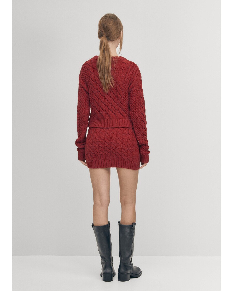 Alohas Blake Red Tricot Skirt