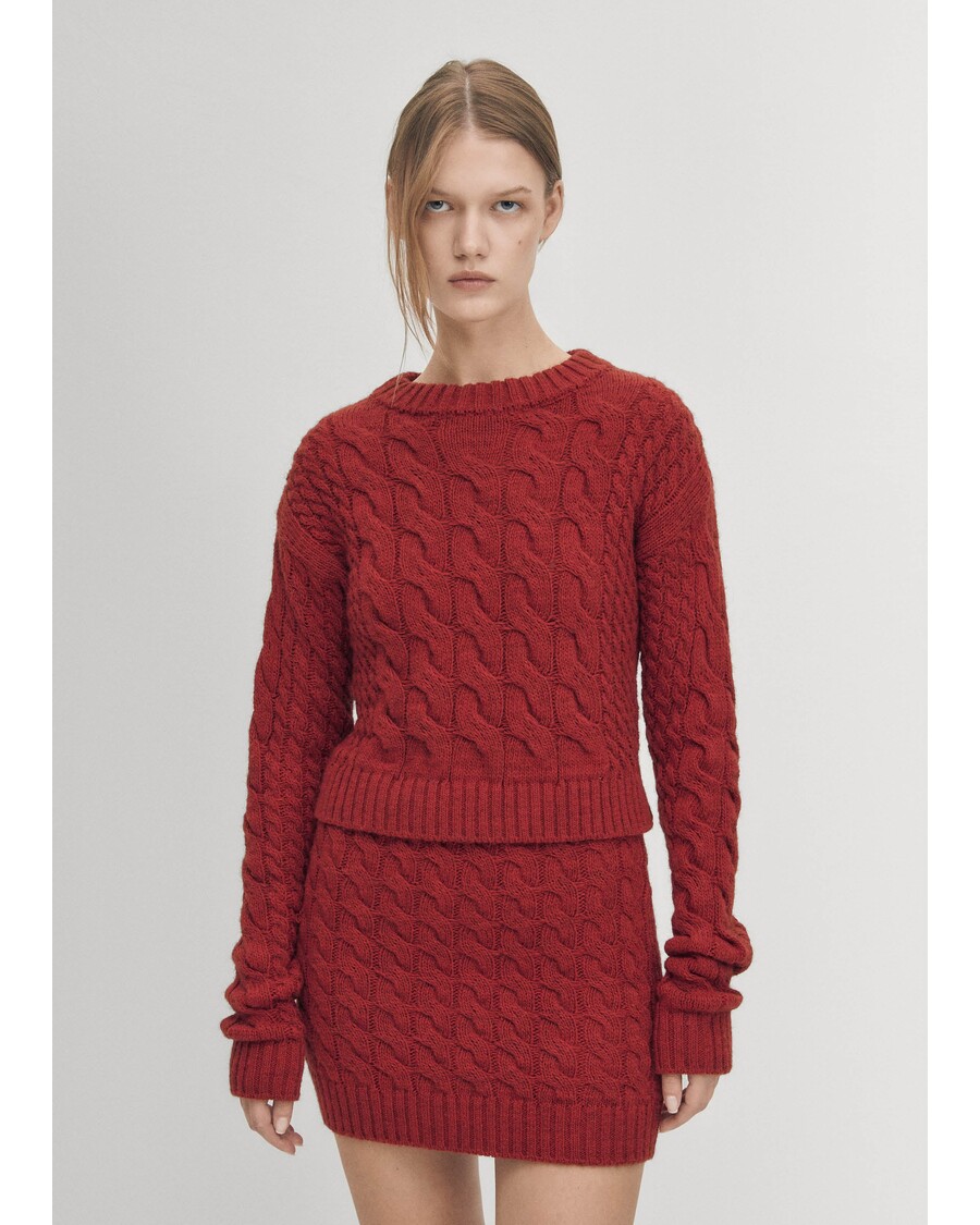 Alohas Blake Red Tricot Skirt