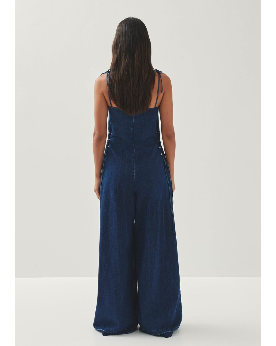 Alohas Tania Blue Denim Jumpsuit