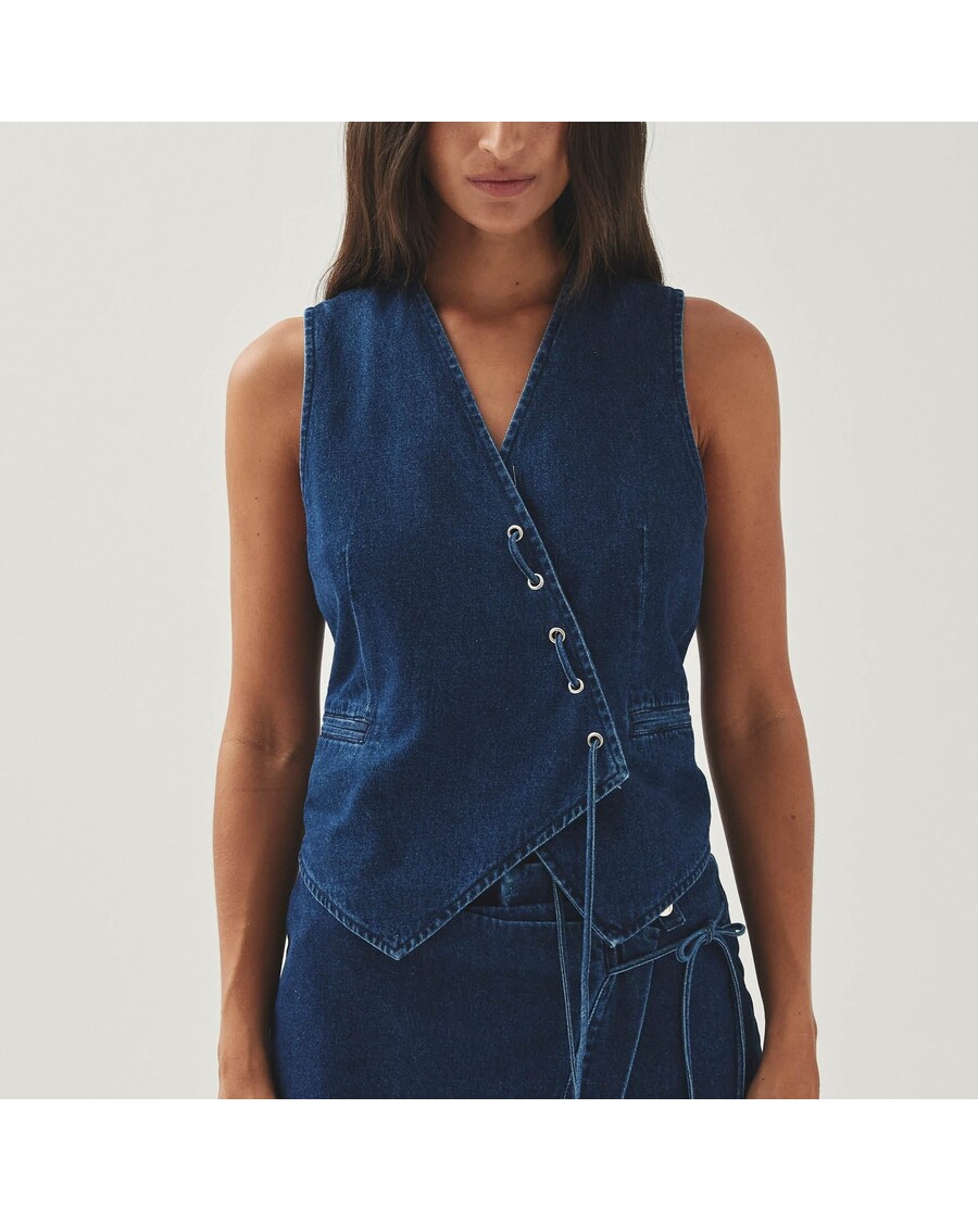 Alohas Sabre Blue Denim Vest