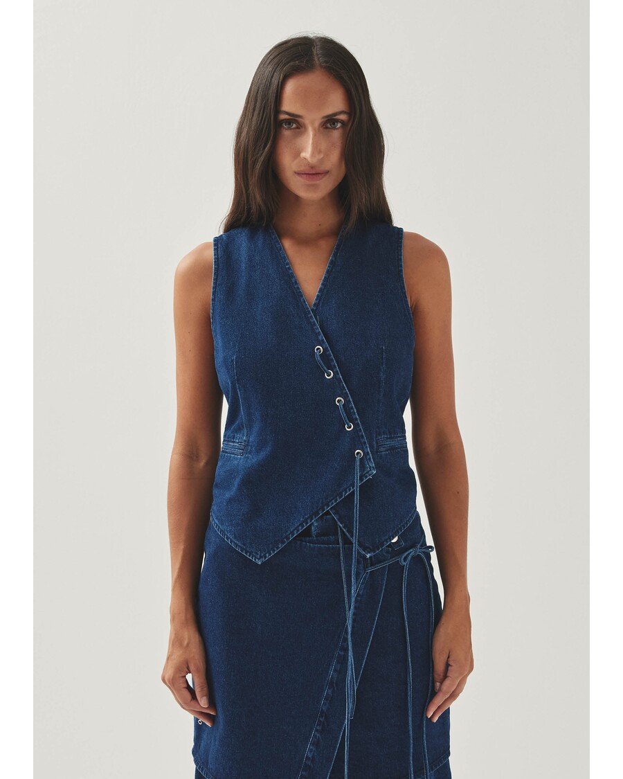 Alohas Sabre Blue Denim Vest