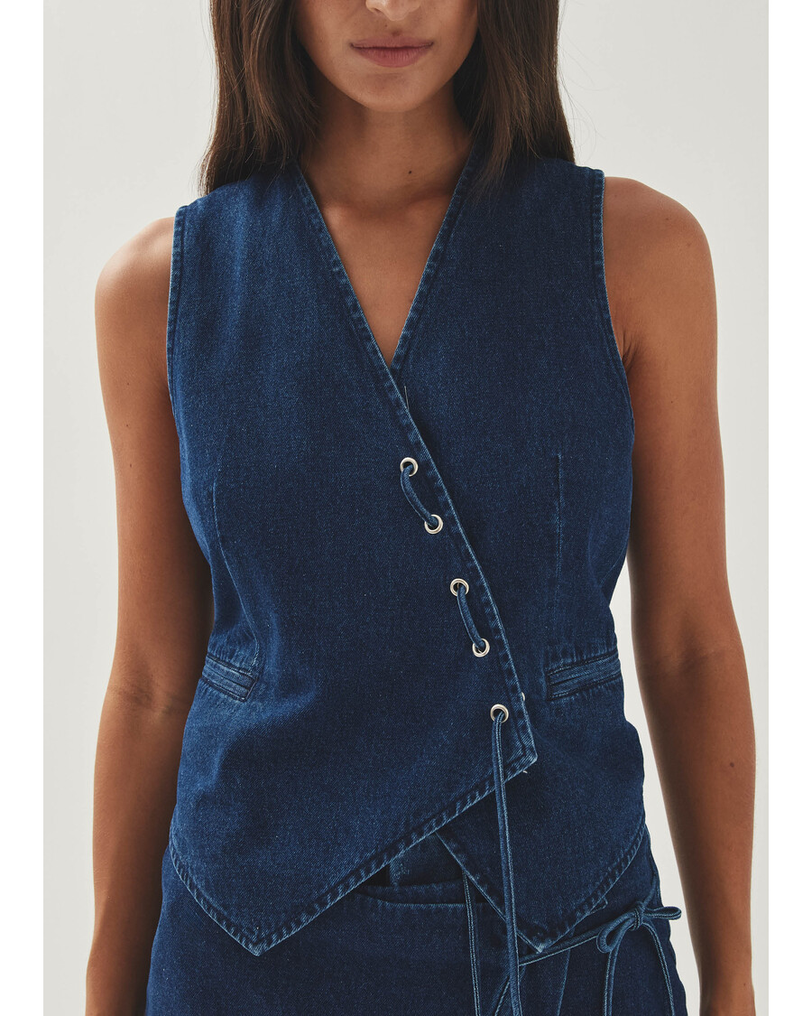 Alohas Sabre Blue Denim Vest
