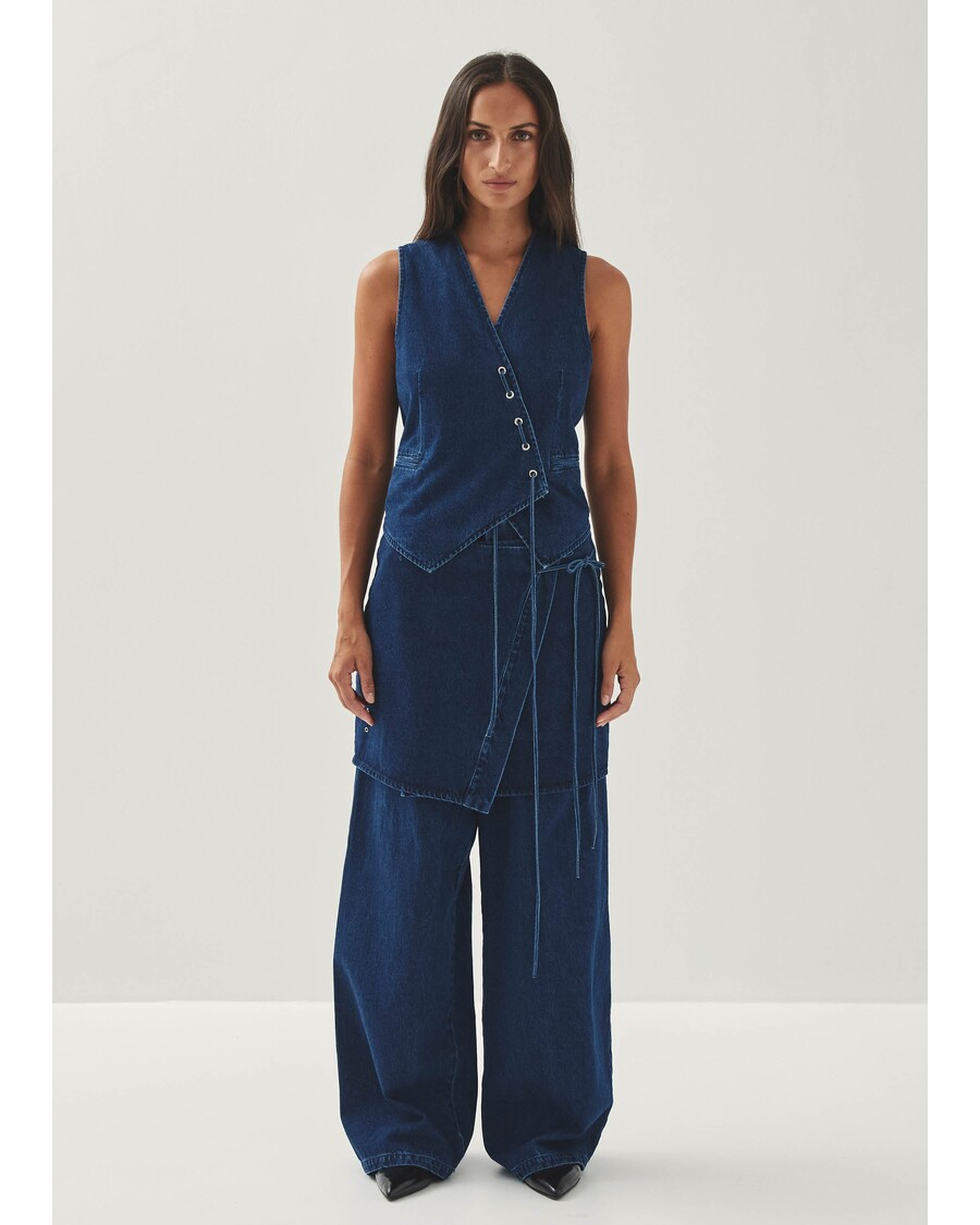 Alohas Sabre Blue Denim Vest