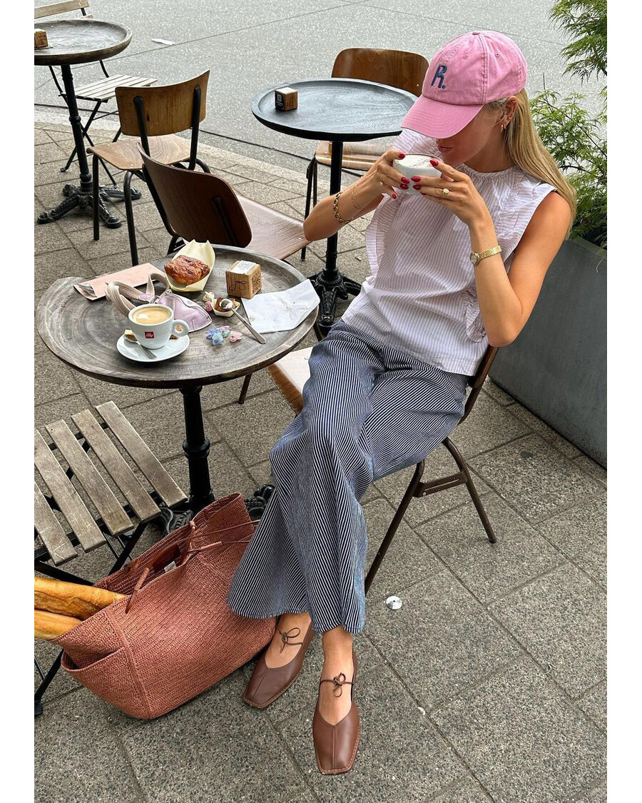 Alohas Sway Chestnut Brown Leather Ballet Flats