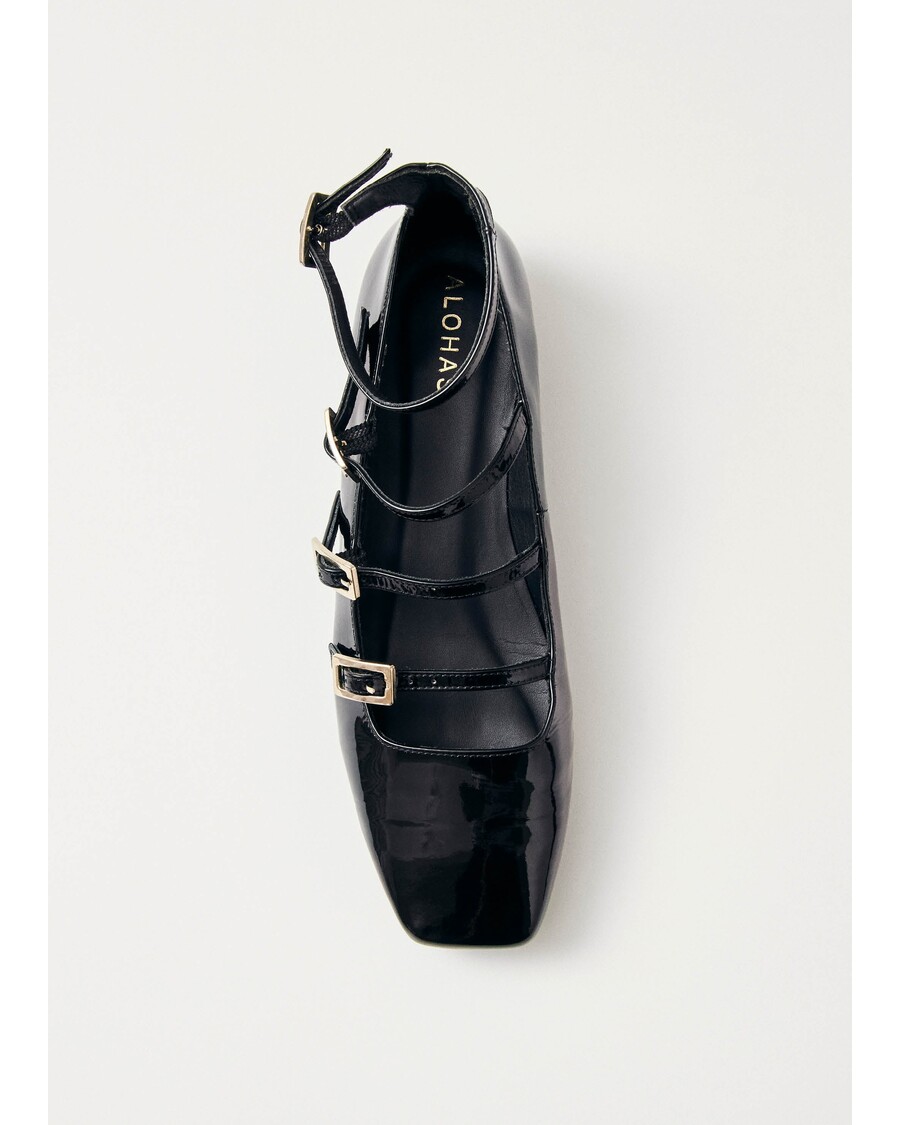 דירות בלט מעור שחור של אלוהס לוק אוניקס