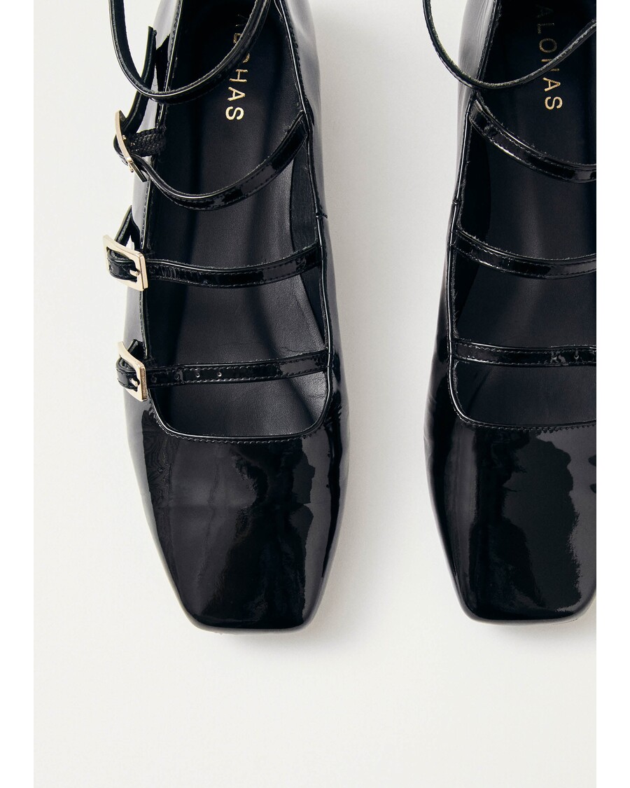 דירות בלט מעור שחור של אלוהס לוק אוניקס