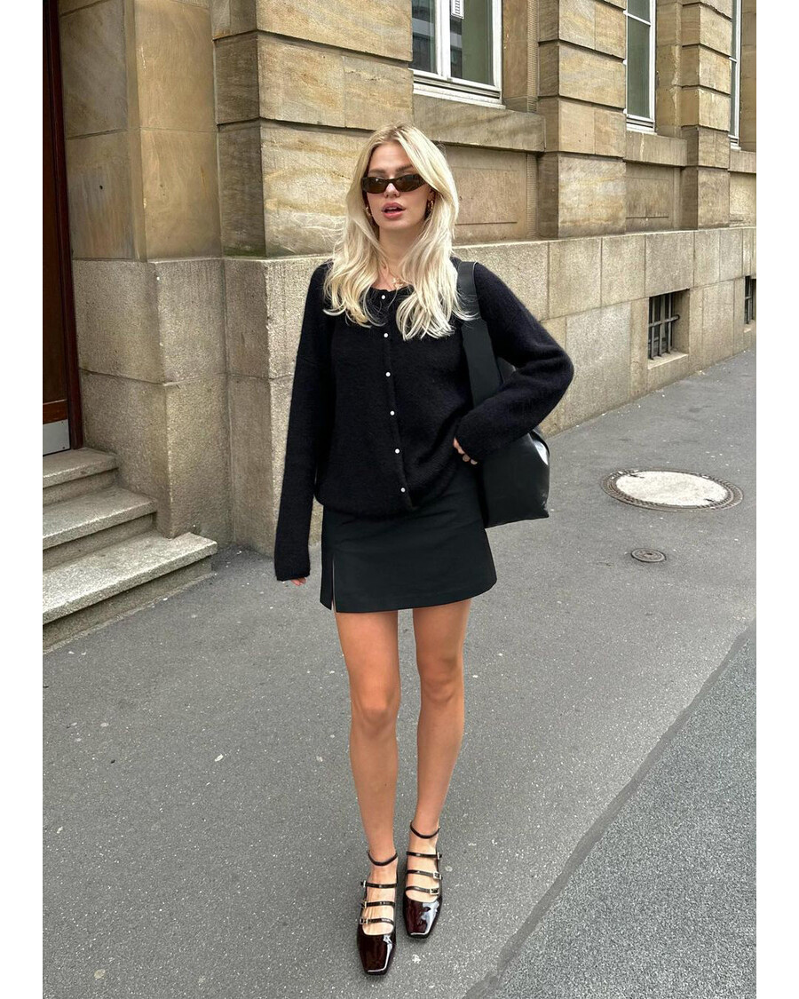 Alohas Luke Onix Coffee Brown Leather Ballet Flats