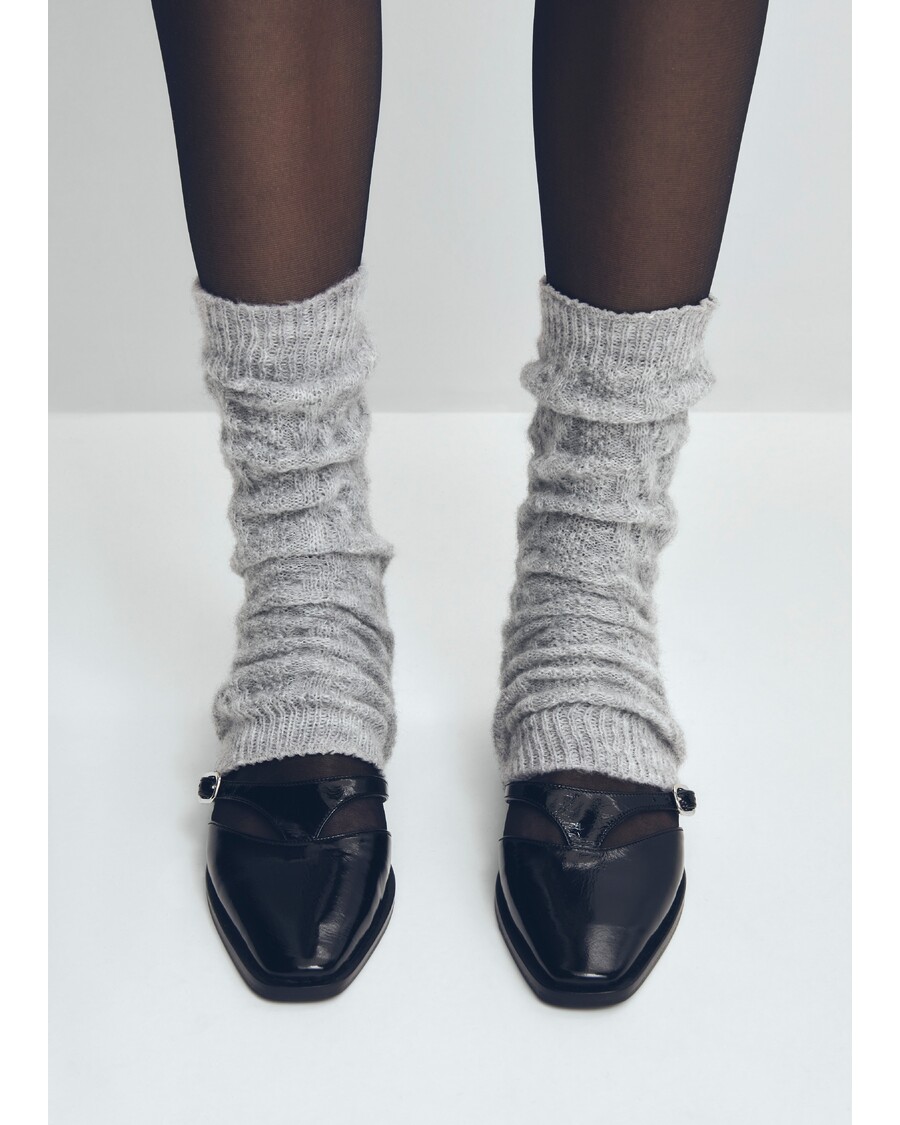 Alohas Aveline Black Leather Ballet Flats