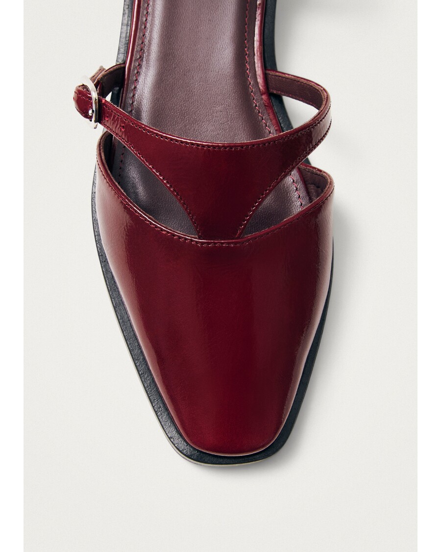 Alohas Aveline Burgundy Leather Ballet Flats
