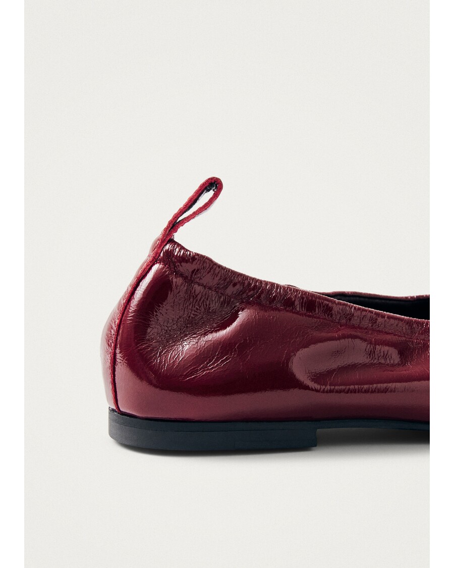Alohas Rosalind Onix Burgundy Leather Ballet Flats