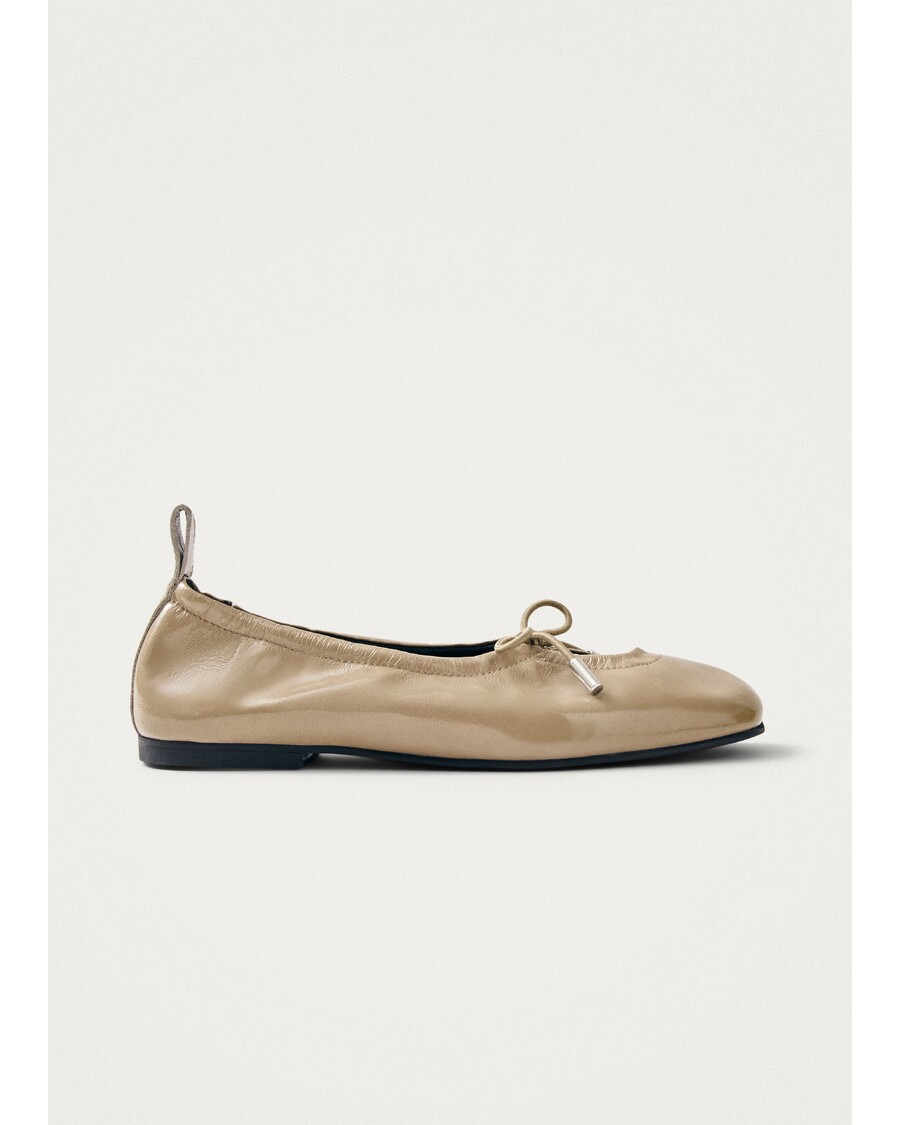 Alohas Rosalind Onix Beige Leather Ballet Flats