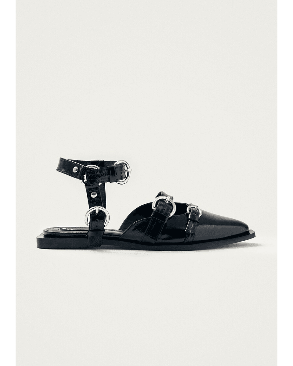 Alohas Thalara Onix Crne Kožne Baletanke