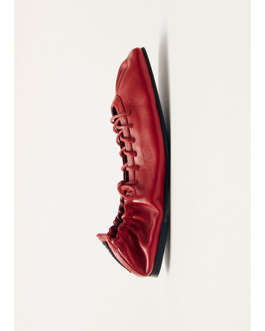 Alohas Aureline Red Leather Ballet Flats