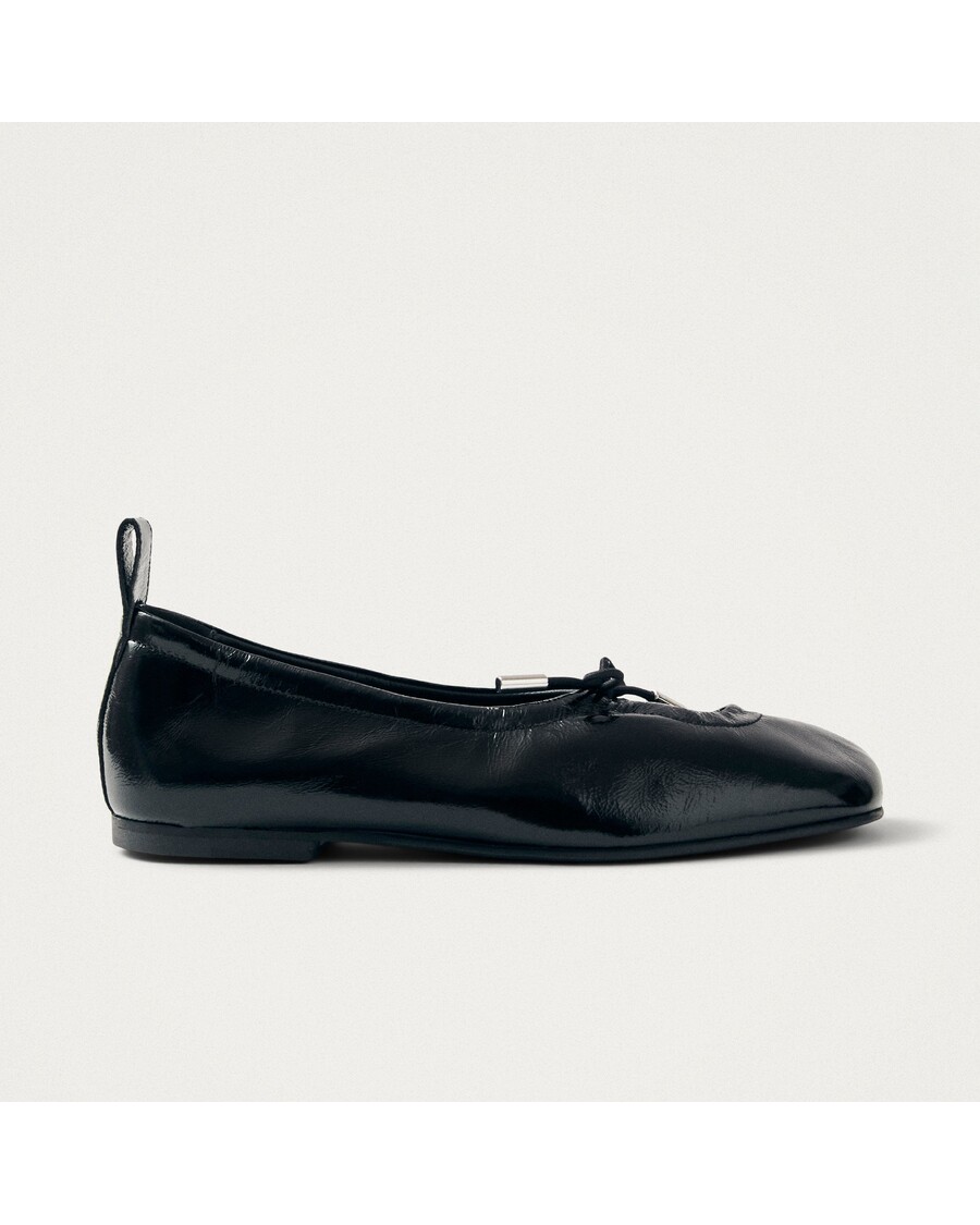 Alohas Rosalind Onix Balletlejligheder I Sort Læder