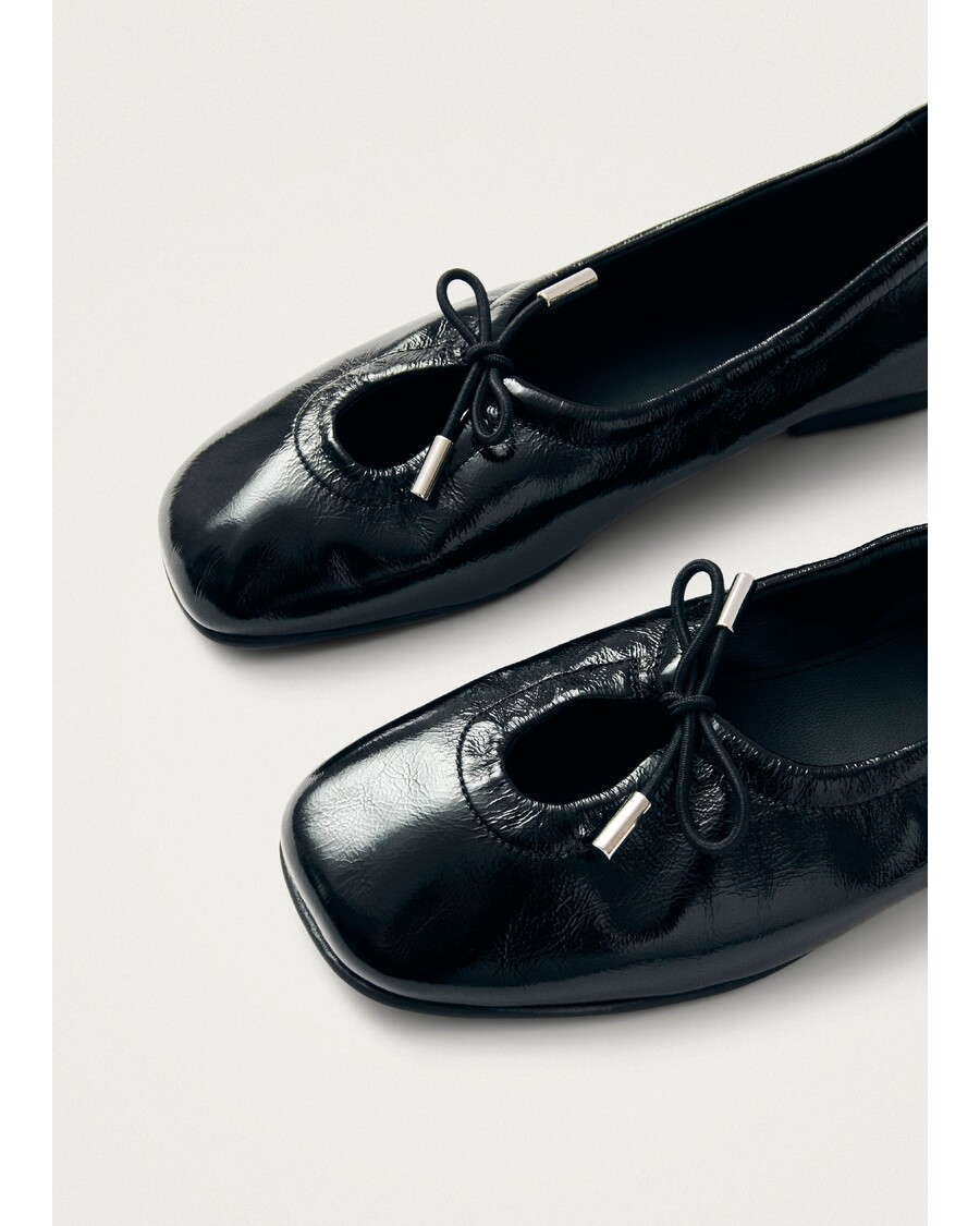 Alohas Rosalind Onix Balletlejligheder I Sort Læder