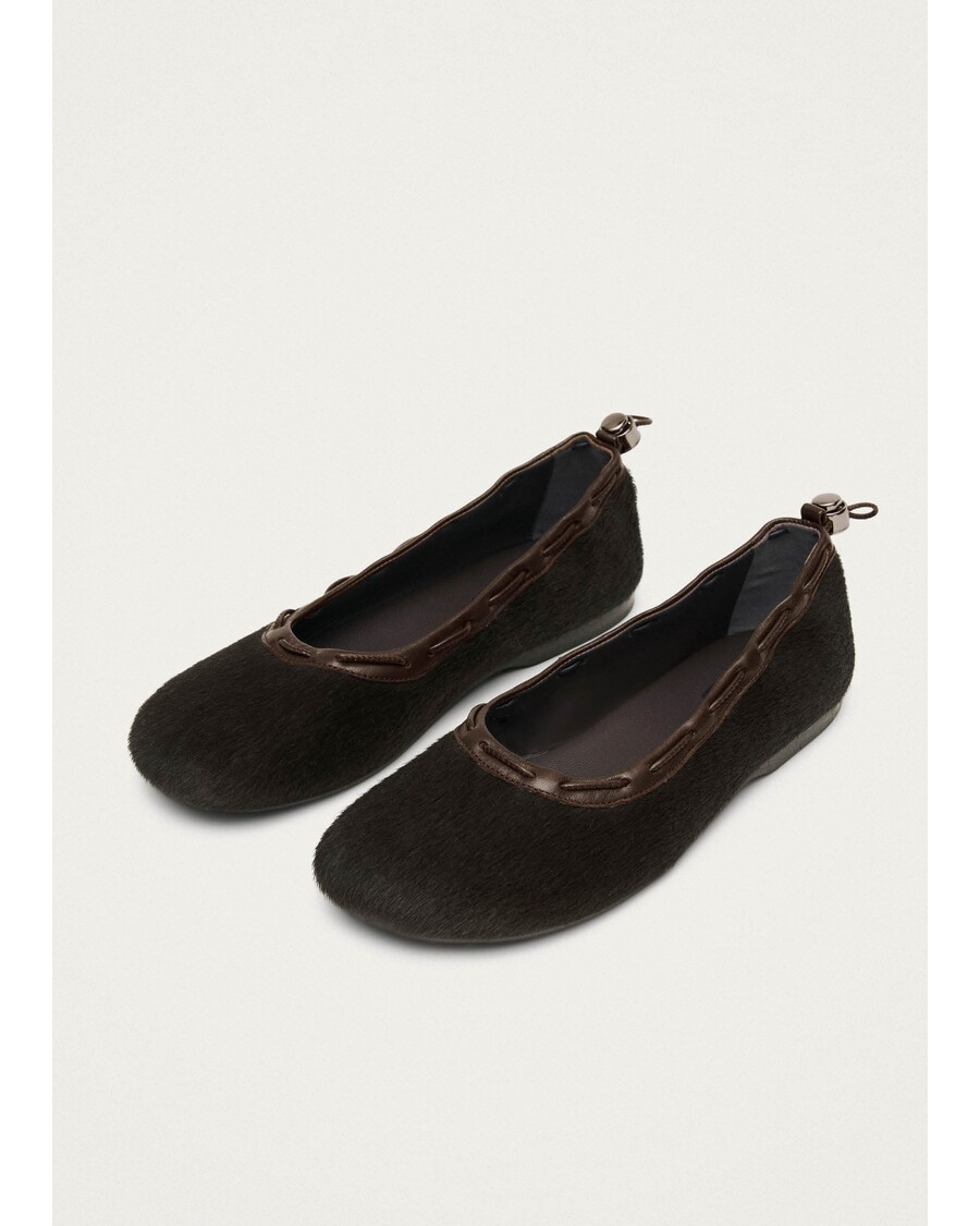 Alohas Gill Soft Brown Leather Ballet Flats